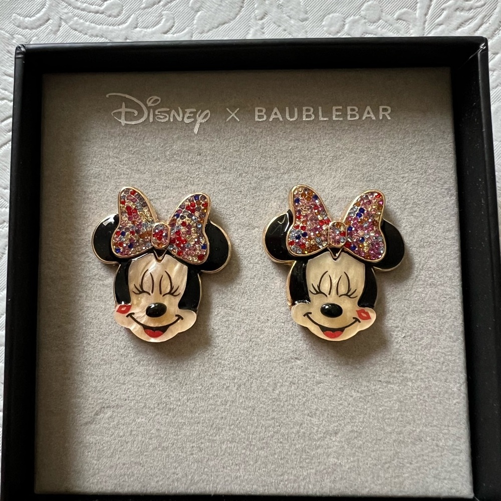 Disney X BaubleBar Minnie Mouse Earrings Valentines Day Earrings